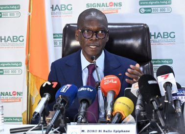 Zoro Bi Ballo Épiphane, président de la Haute Autorité pour la Bonne Gouvernance (HABG) à Cocody