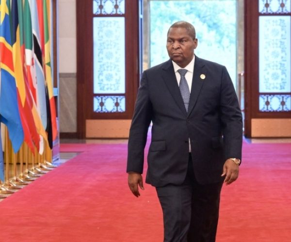 Le président centrafricain, Faustin-Archange Touadéra, le 5 septembre 2024, à Pékin. © Li He/Xinhua via AFP