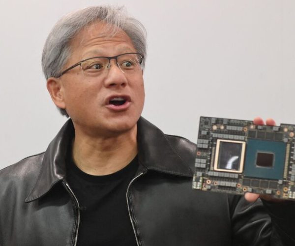 Jensen Huang, CEO of NVIDIA Crop., speaks during a press conference at the Computex 2023 in Taipei on May 30, 2023. (Photo by Sam Yeh / AFP)